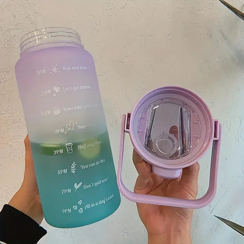 2 Liter Large Capacity Sports Water Bottle Leak proof.