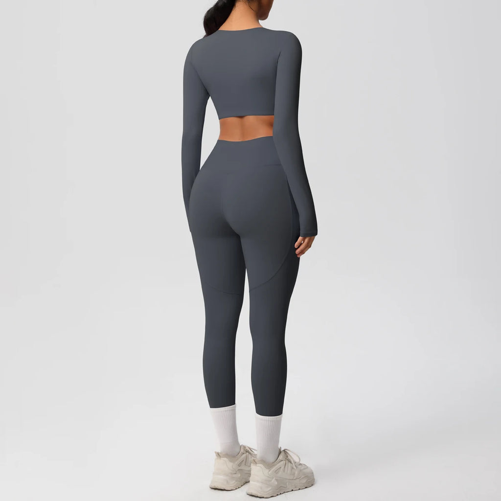 Athletnova 2PCS Yoga Set Women Gym Clothing Fitness