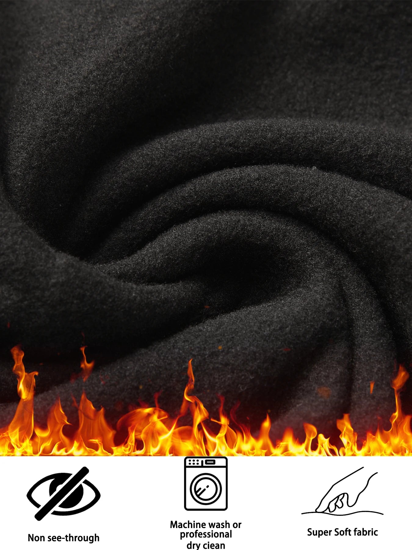 Womens Thermal Fleece Lined High Waisted Leggings.