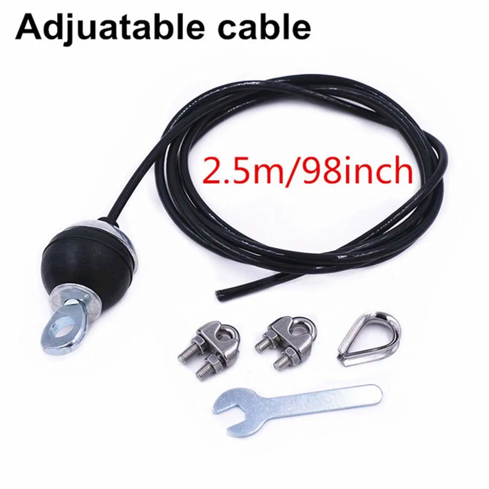 2.5M 3M 4M Fitness Pulley Replacement Cable Thick 5mm Heavy Duty Steel Wire Rope