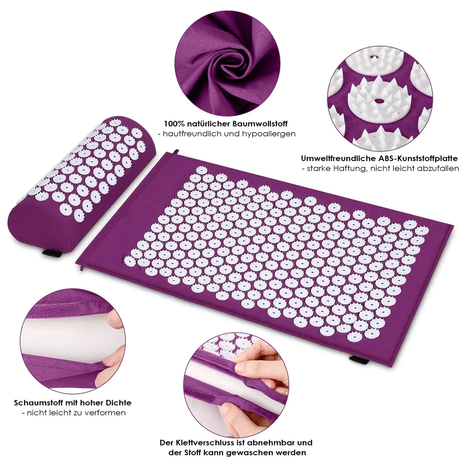 Non-Slip Massager Cushion acupressure Massage Yoga Mat