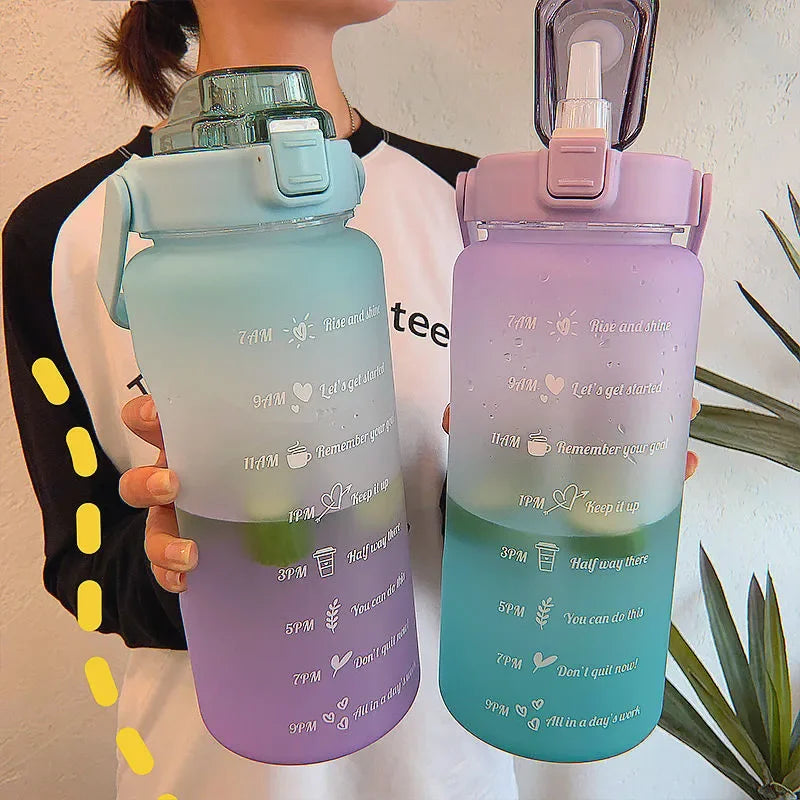 2 Liter Large Capacity Sports Water Bottle Leak proof.