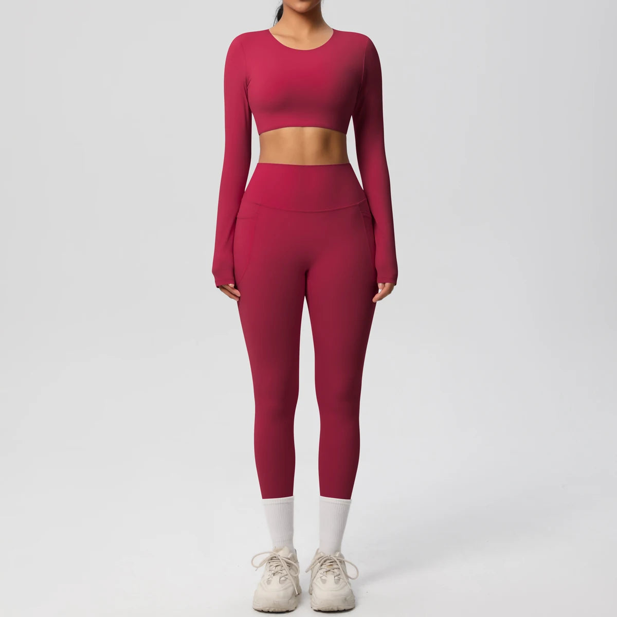 Athletnova 2PCS Yoga Set Women Gym Clothing Fitness