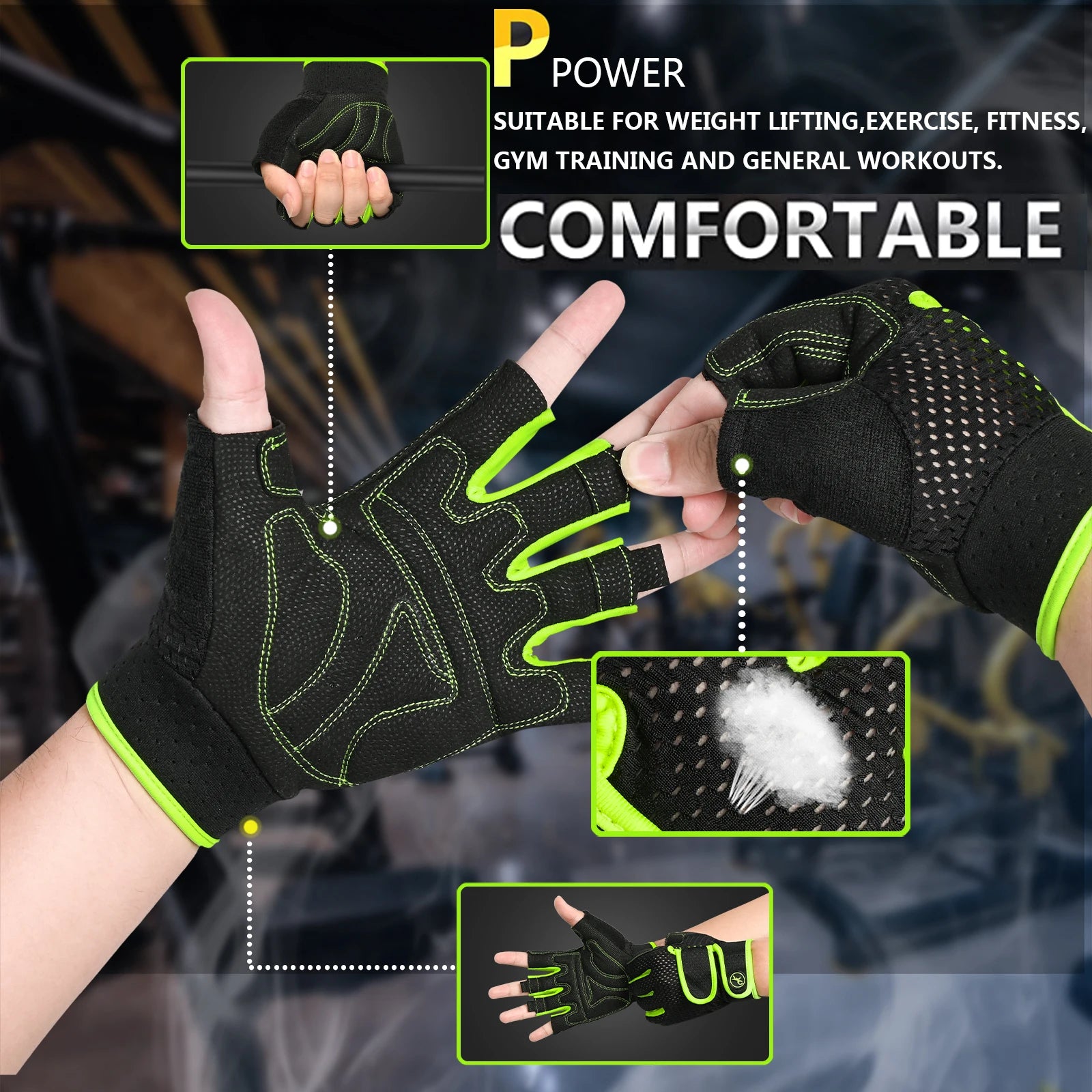 Work out gym gloves