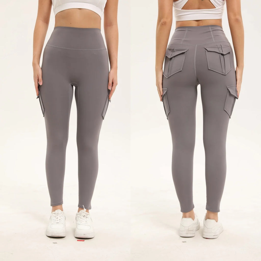 Women's Solid Color Gym Leggings High Waisted Fitness