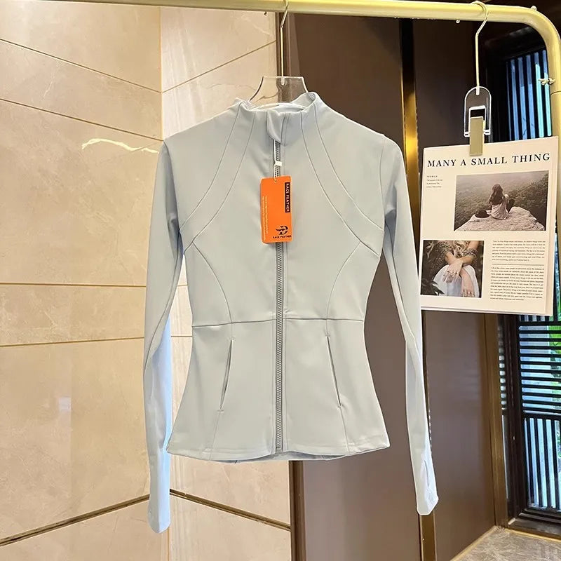 Women Sports Jacket Zip Fitness