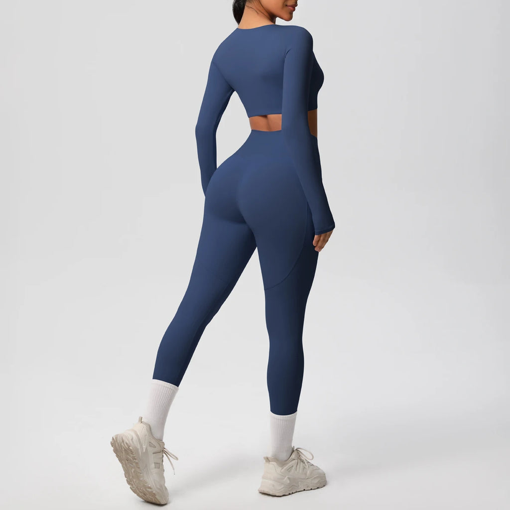 Athletnova 2PCS Yoga Set Women Gym Clothing Fitness