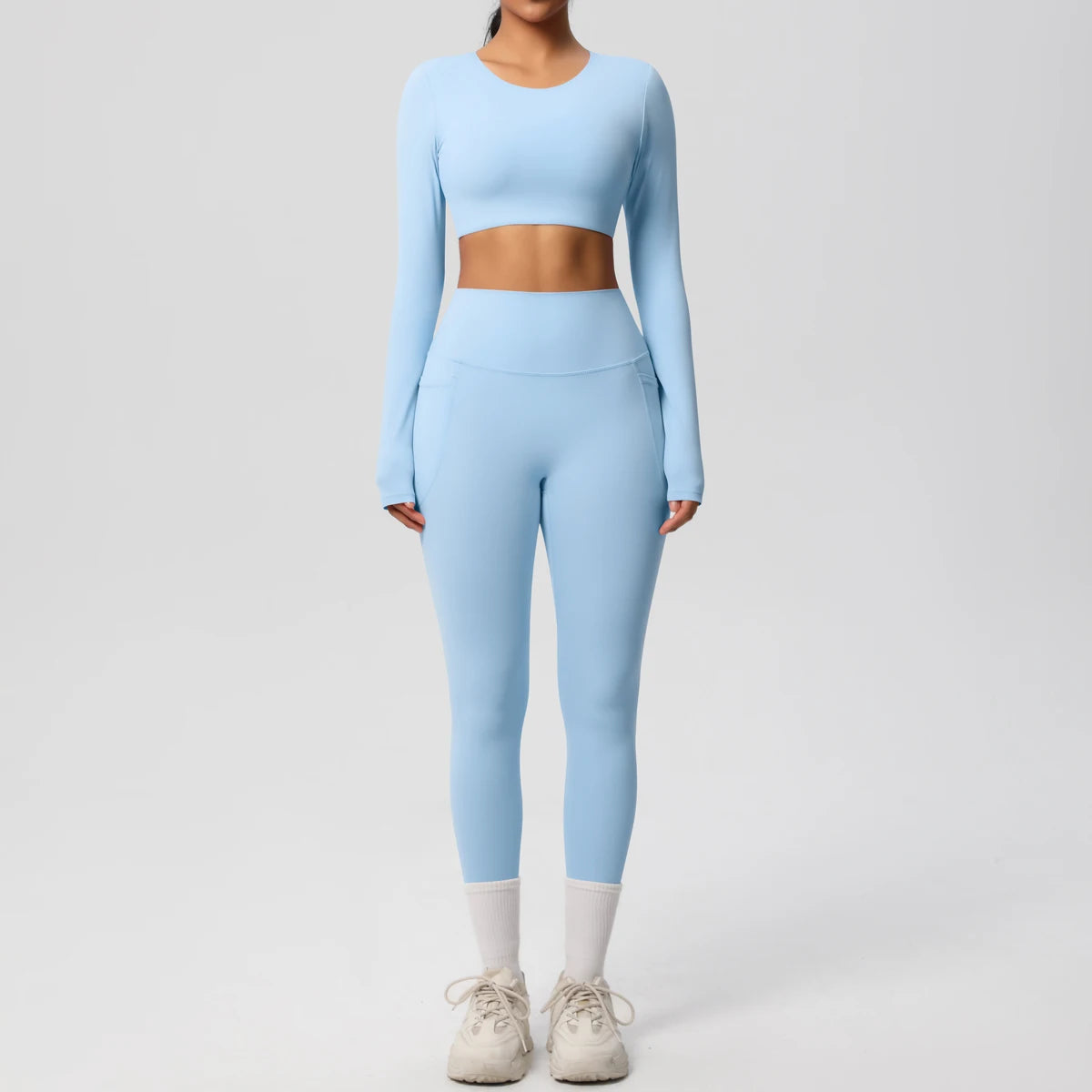 Athletnova 2PCS Yoga Set Women Gym Clothing Fitness