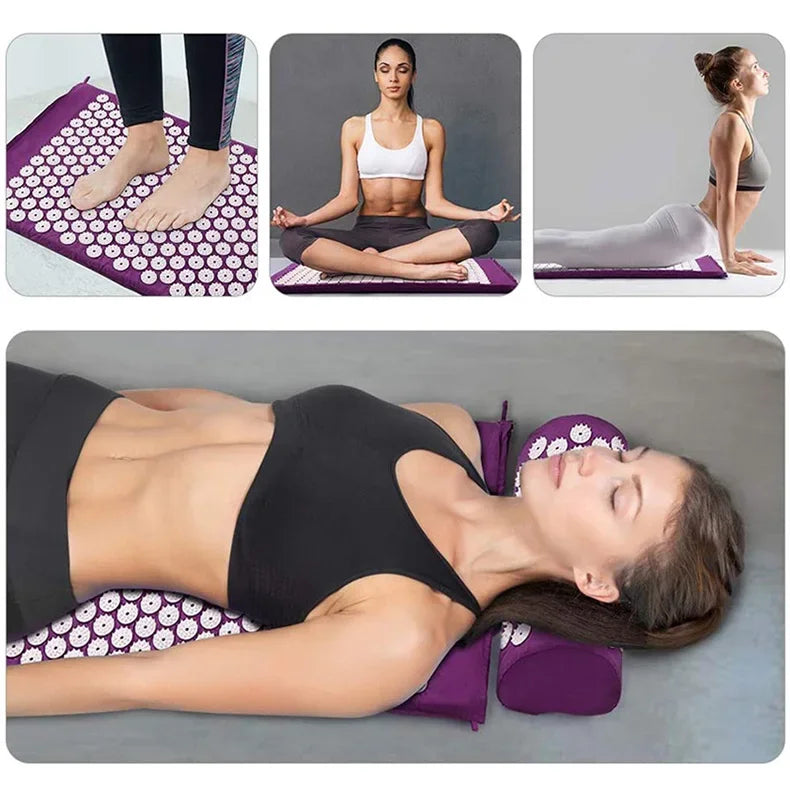 Non-Slip Massager Cushion acupressure Massage Yoga Mat
