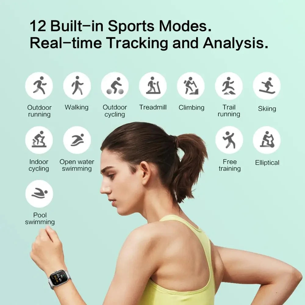 Amazfit GTS 2 Smartwatch 5ATM Waterproof All-round Health and Fitness Tracking