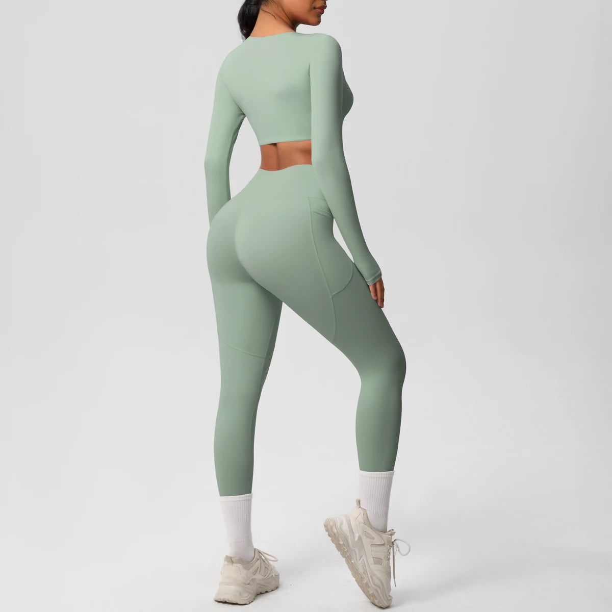 Athletnova 2PCS Yoga Set Women Gym Clothing Fitness