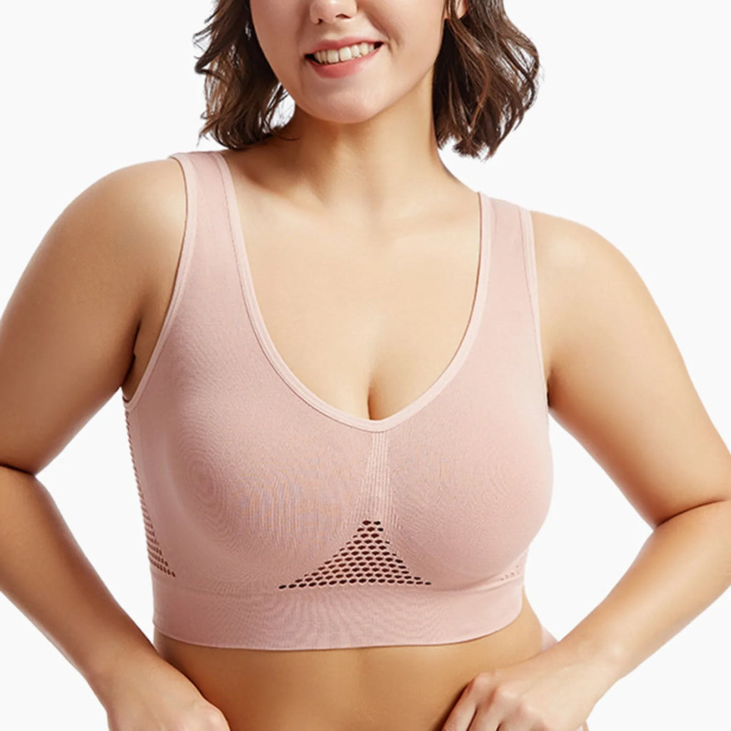 Beautiful Back Sports Bra Shockproof Running Fitness Anti-sagging Upper Collection Soft Support.