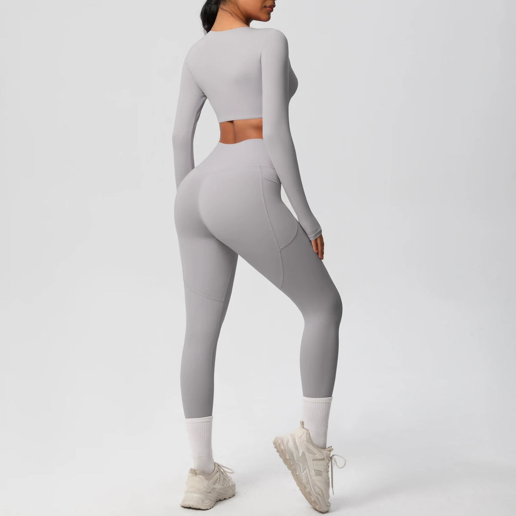 Athletnova 2PCS Yoga Set Women Gym Clothing Fitness