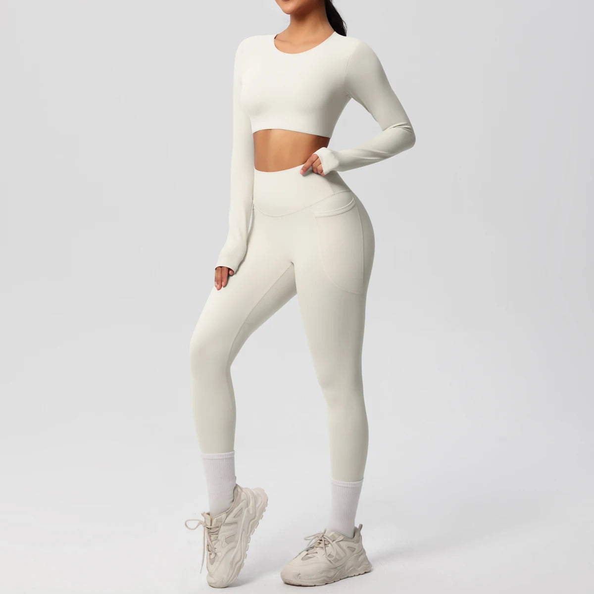 Athletnova 2PCS Yoga Set Women Gym Clothing Fitness