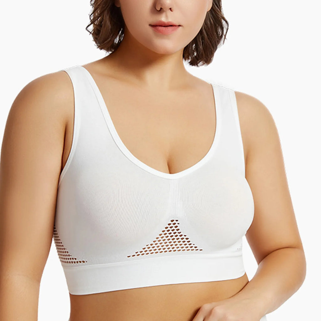 Beautiful Back Sports Bra Shockproof Running Fitness Anti-sagging Upper Collection Soft Support.
