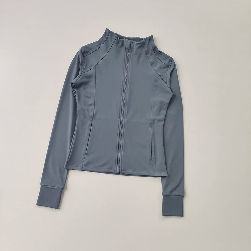 Women Sports Jacket Zip Fitness