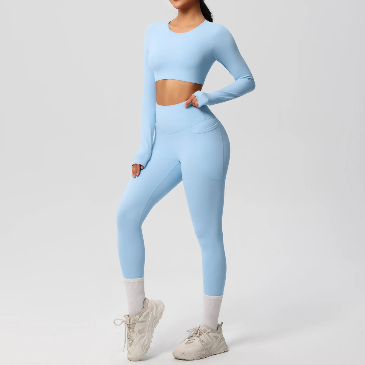 Athletnova 2PCS Yoga Set Women Gym Clothing Fitness