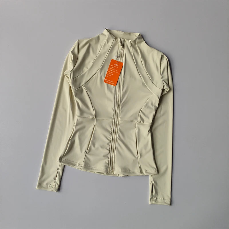 Women Sports Jacket Zip Fitness