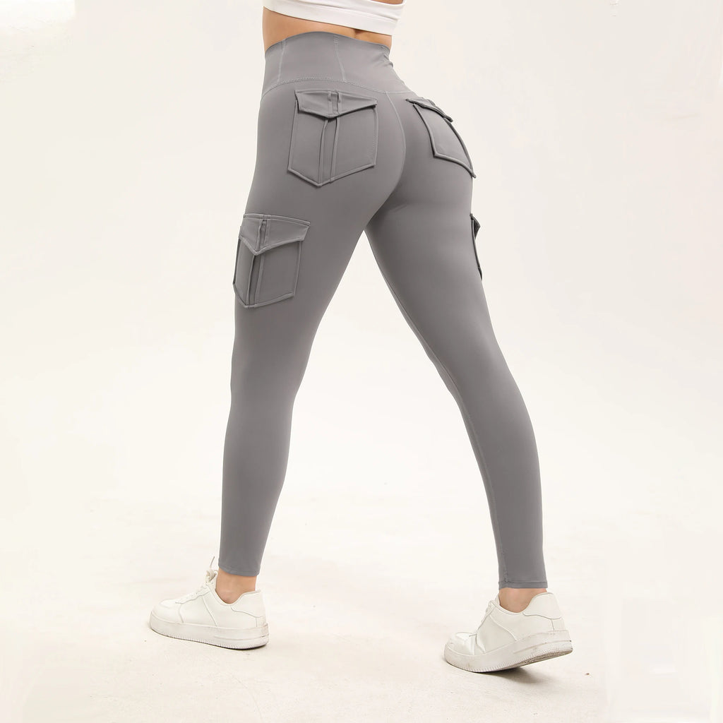 Women's Solid Color Gym Leggings High Waisted Fitness