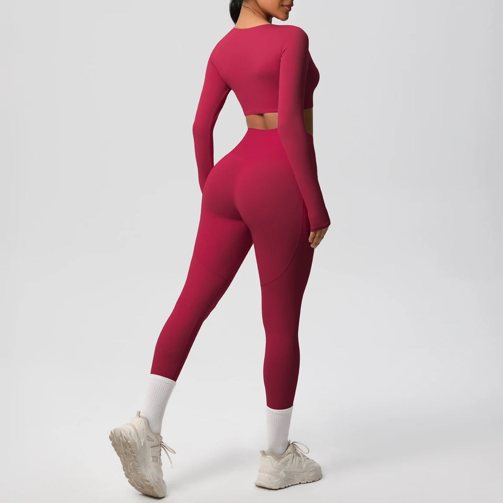 Athletnova 2PCS Yoga Set Women Gym Clothing Fitness