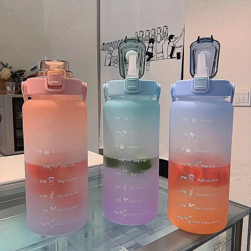 2 Liter Large Capacity Sports Water Bottle Leak proof.