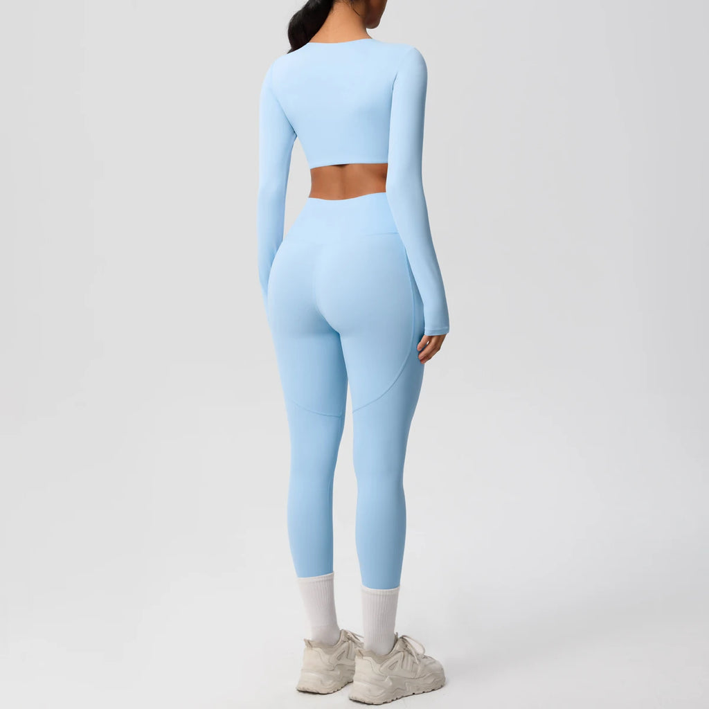 Athletnova 2PCS Yoga Set Women Gym Clothing Fitness