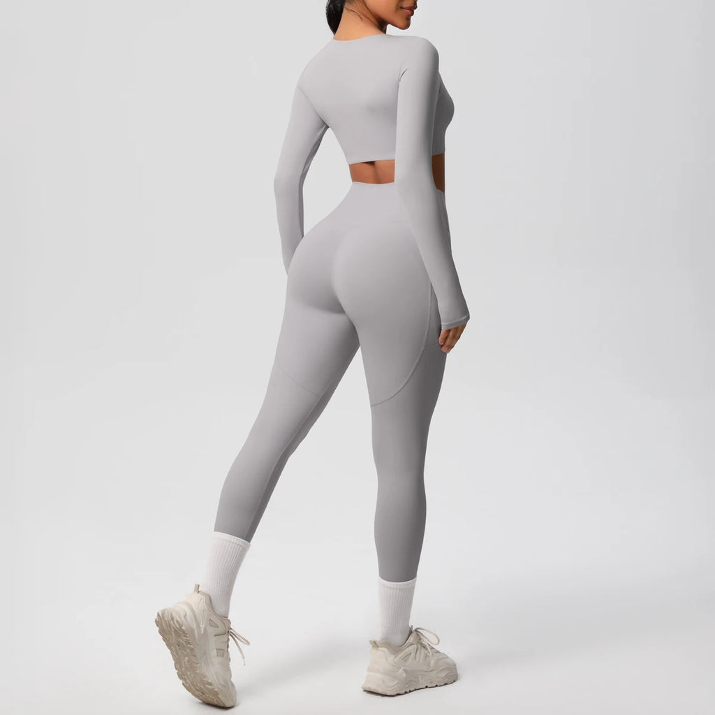 Athletnova 2PCS Yoga Set Women Gym Clothing Fitness