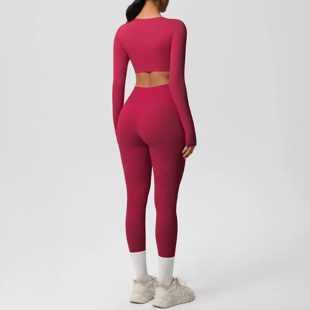 Athletnova 2PCS Yoga Set Women Gym Clothing Fitness