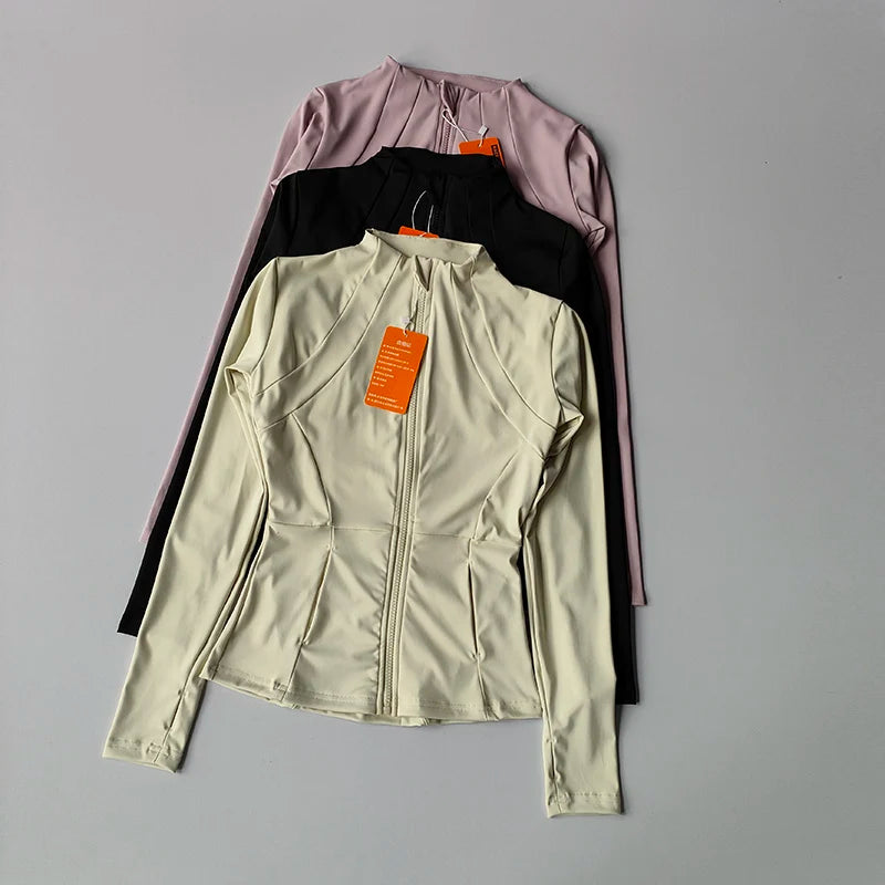 Women Sports Jacket Zip Fitness