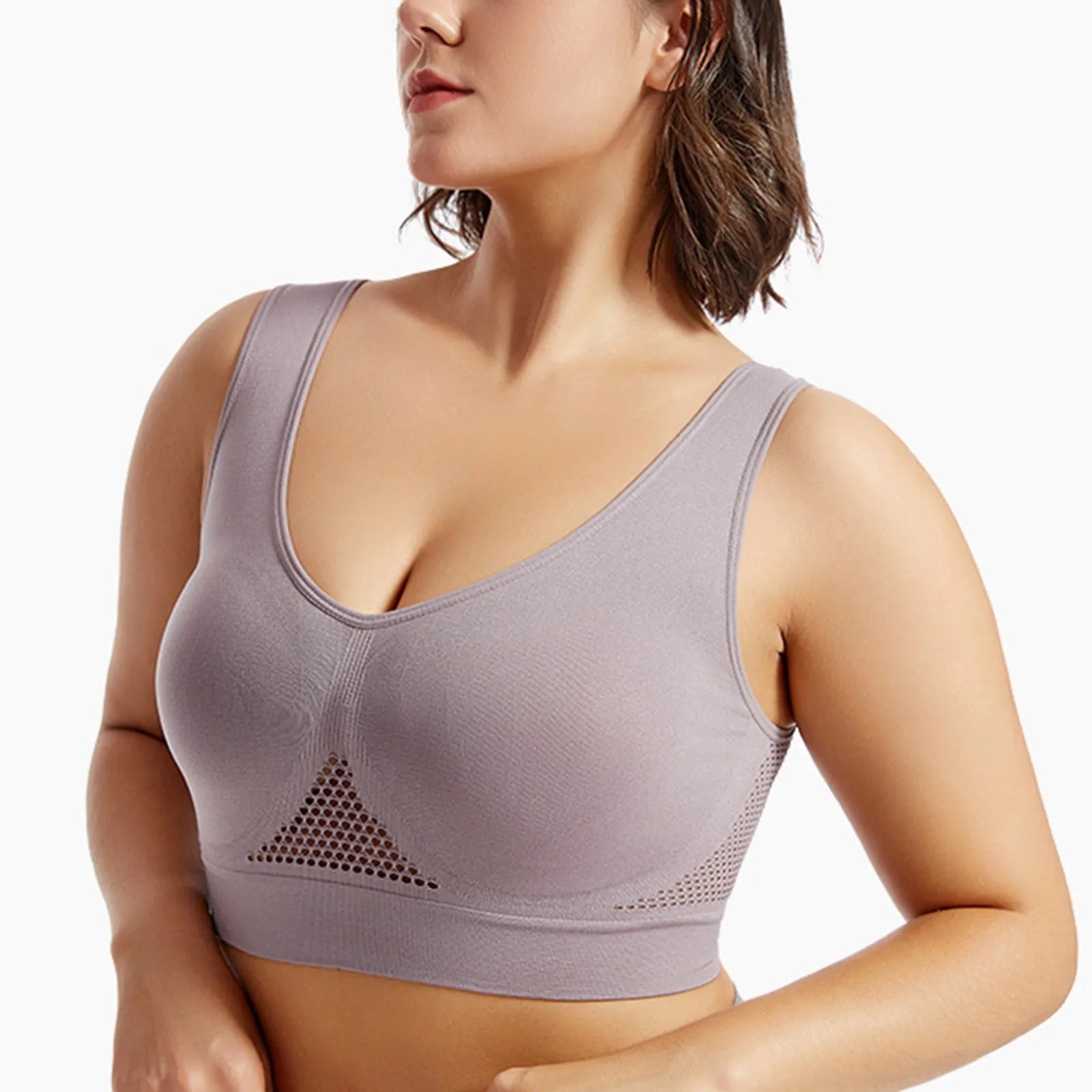 Beautiful Back Sports Bra Shockproof Running Fitness Anti-sagging Upper Collection Soft Support.