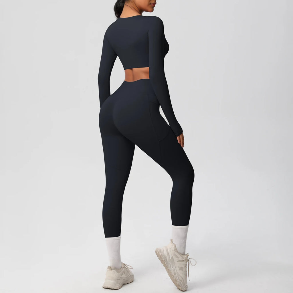 Athletnova 2PCS Yoga Set Women Gym Clothing Fitness