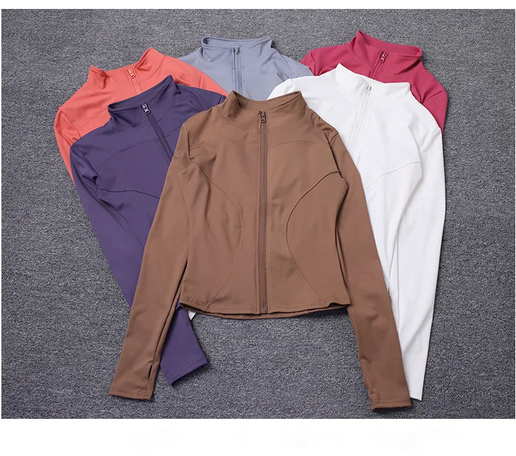Women Sport Jacket Long Sleeve Shirt