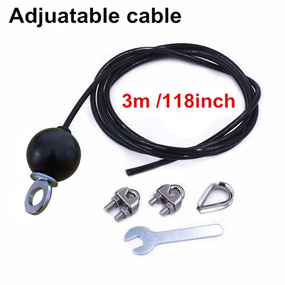 2.5M 3M 4M Fitness Pulley Replacement Cable Thick 5mm Heavy Duty Steel Wire Rope