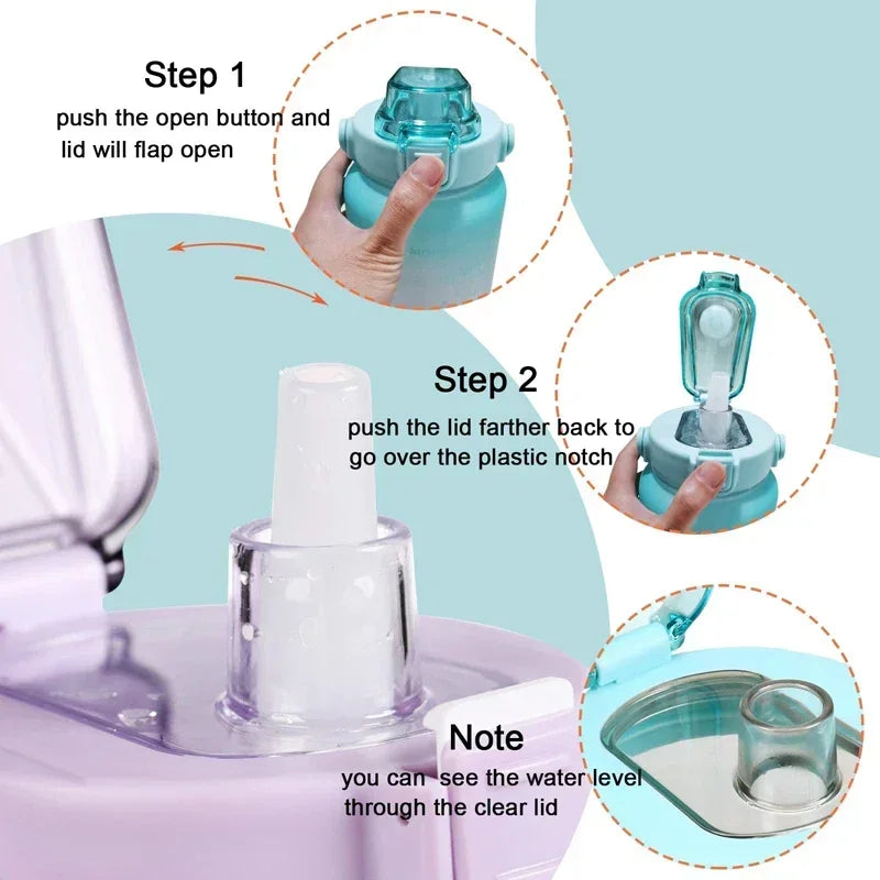 2 Liter Large Capacity Sports Water Bottle Leak proof.