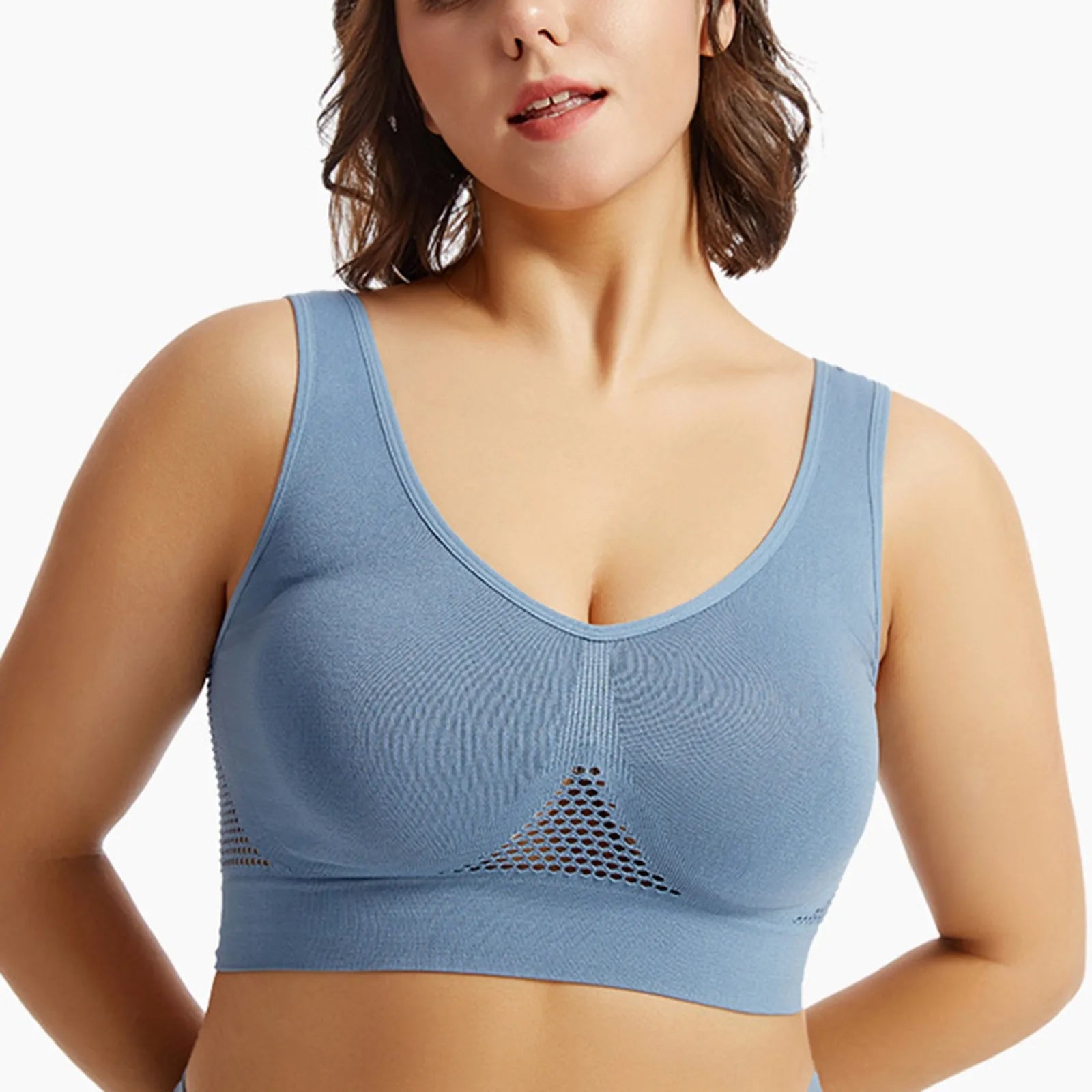 Beautiful Back Sports Bra Shockproof Running Fitness Anti-sagging Upper Collection Soft Support.