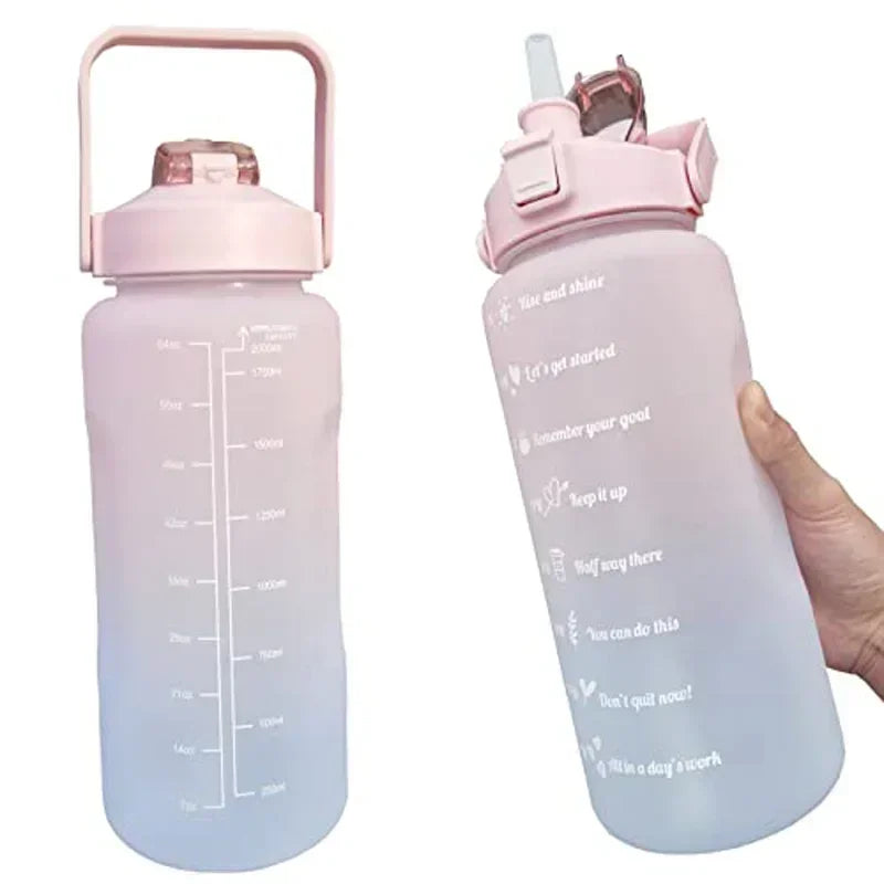 2 Liter Large Capacity Sports Water Bottle Leak proof.
