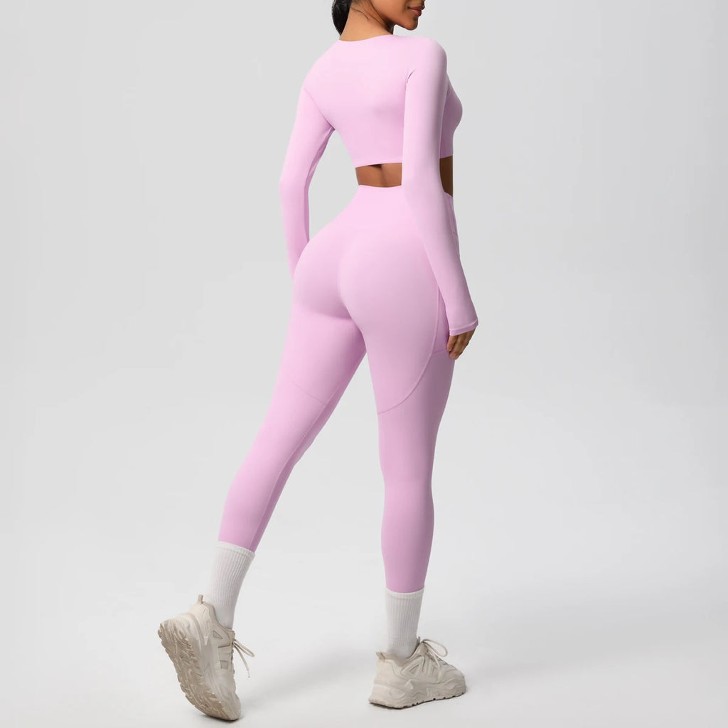 Athletnova 2PCS Yoga Set Women Gym Clothing Fitness