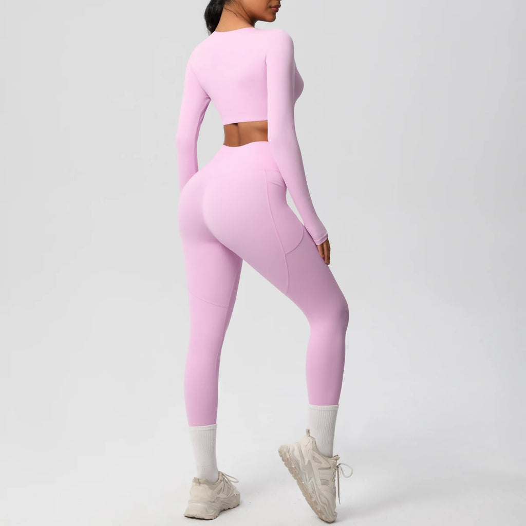 Athletnova 2PCS Yoga Set Women Gym Clothing Fitness
