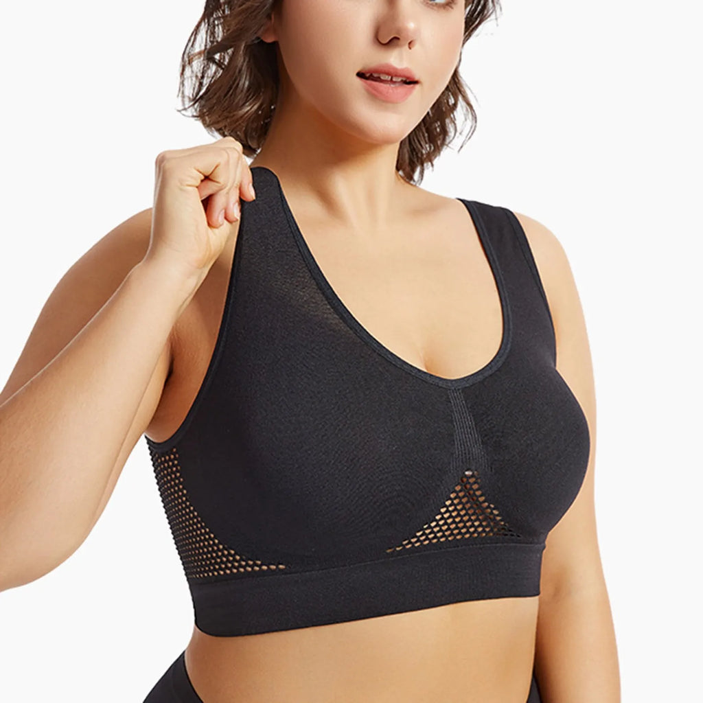 Beautiful Back Sports Bra Shockproof Running Fitness Anti-sagging Upper Collection Soft Support.