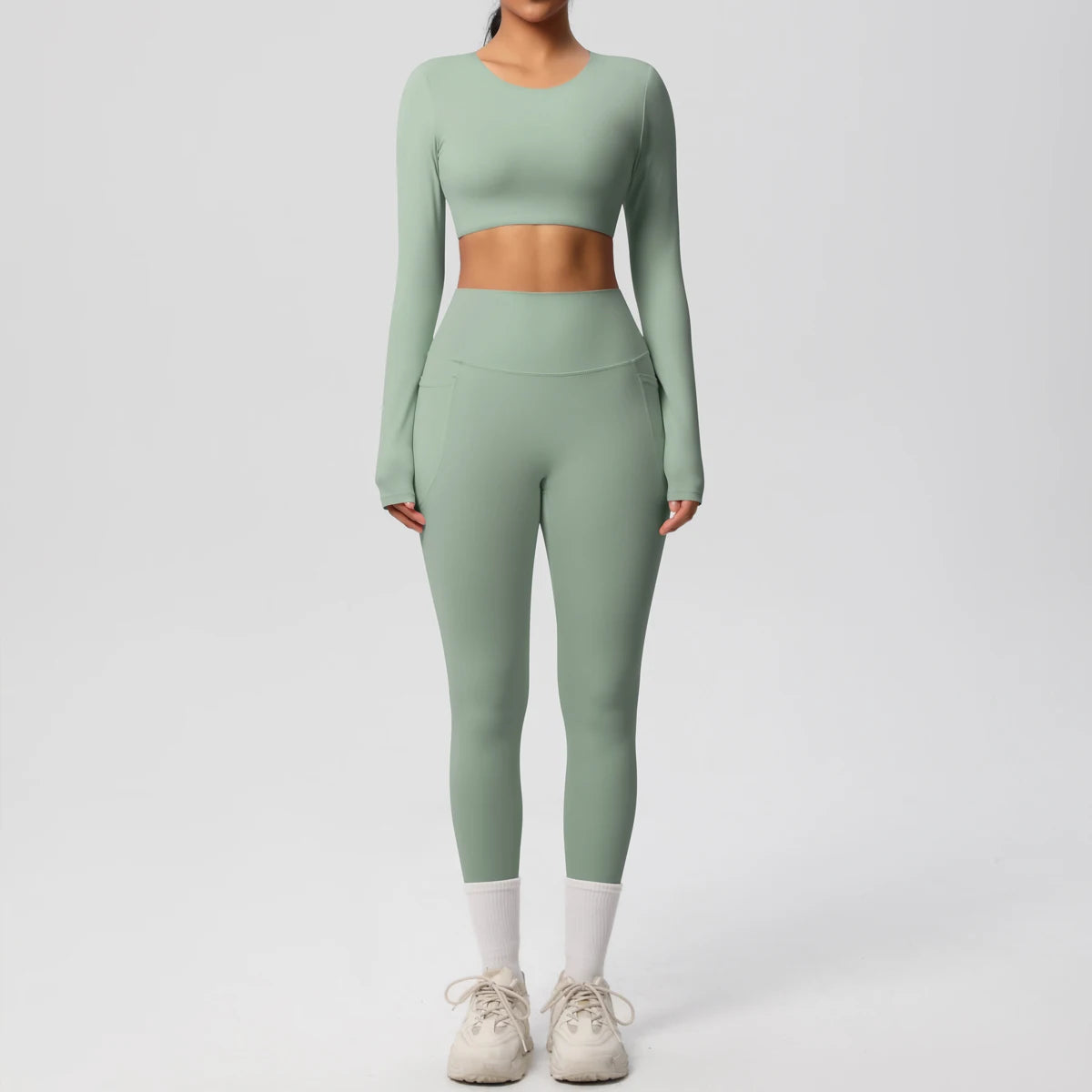 Athletnova 2PCS Yoga Set Women Gym Clothing Fitness