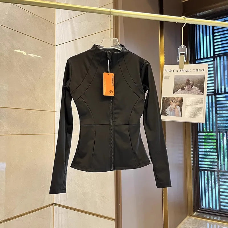 Women Sports Jacket Zip Fitness