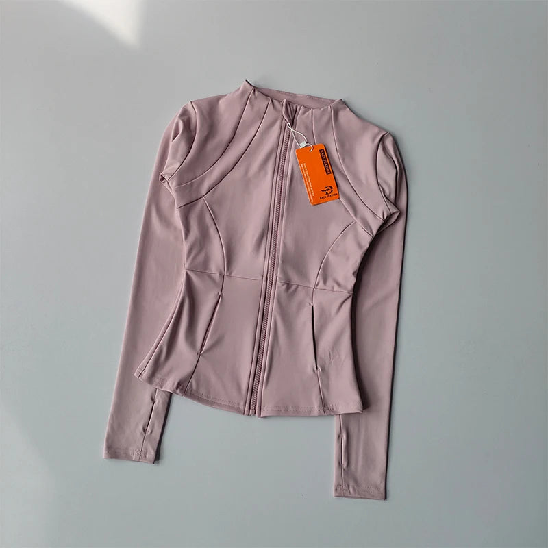 Women Sports Jacket Zip Fitness
