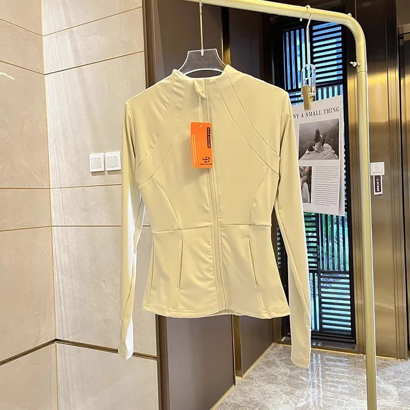 Women Sports Jacket Zip Fitness