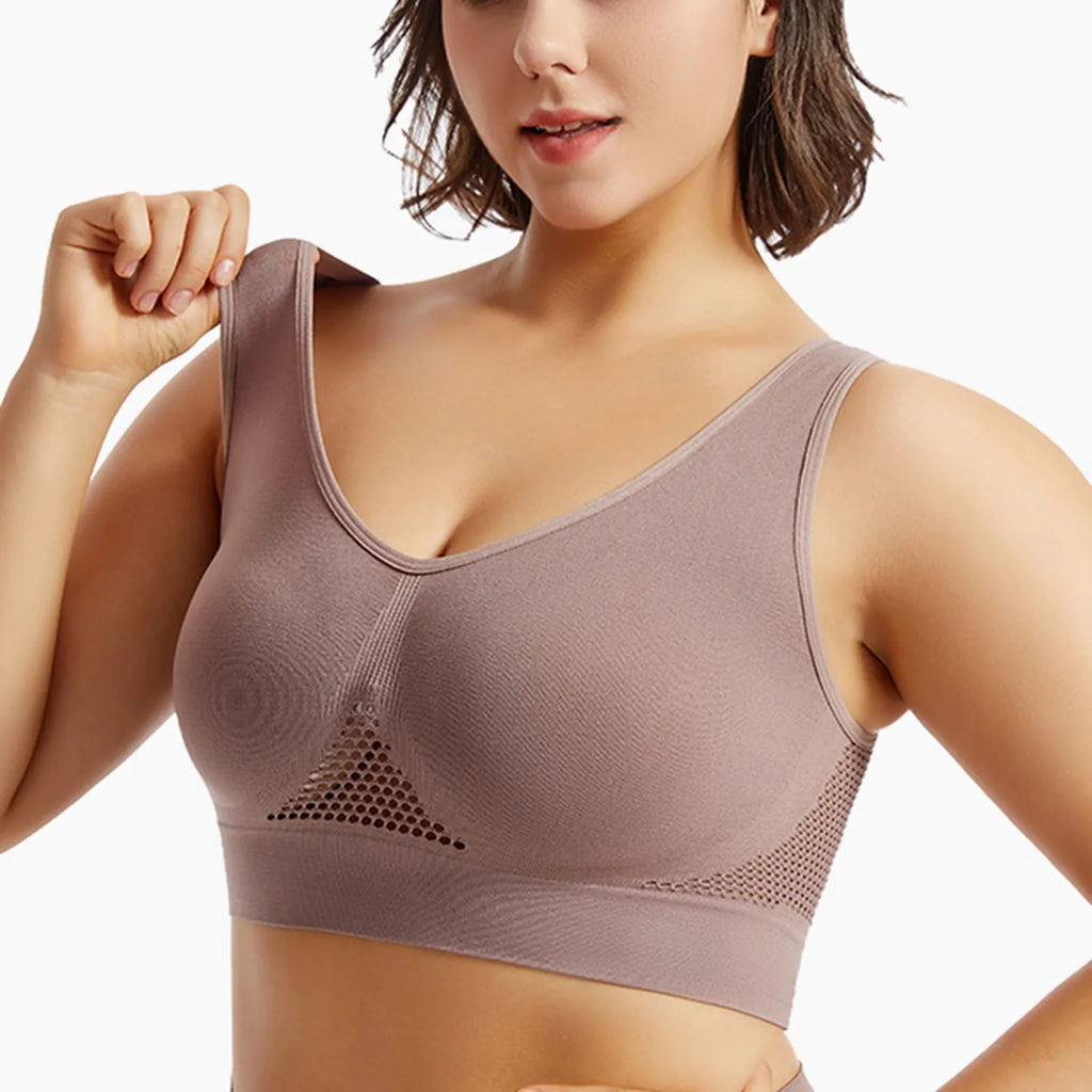 Beautiful Back Sports Bra Shockproof Running Fitness Anti-sagging Upper Collection Soft Support.