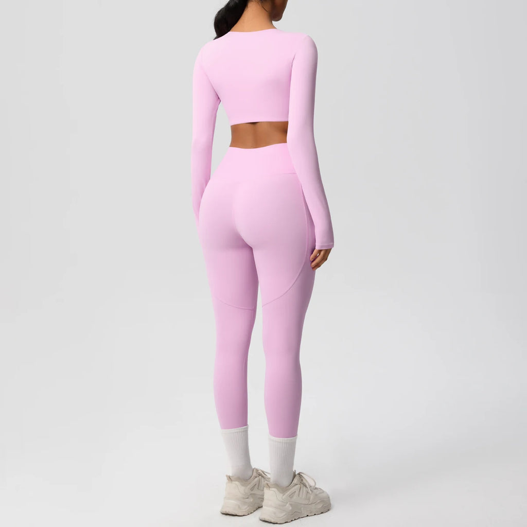Athletnova 2PCS Yoga Set Women Gym Clothing Fitness
