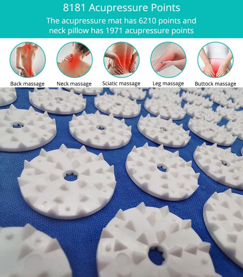 Non-Slip Massager Cushion acupressure Massage Yoga Mat