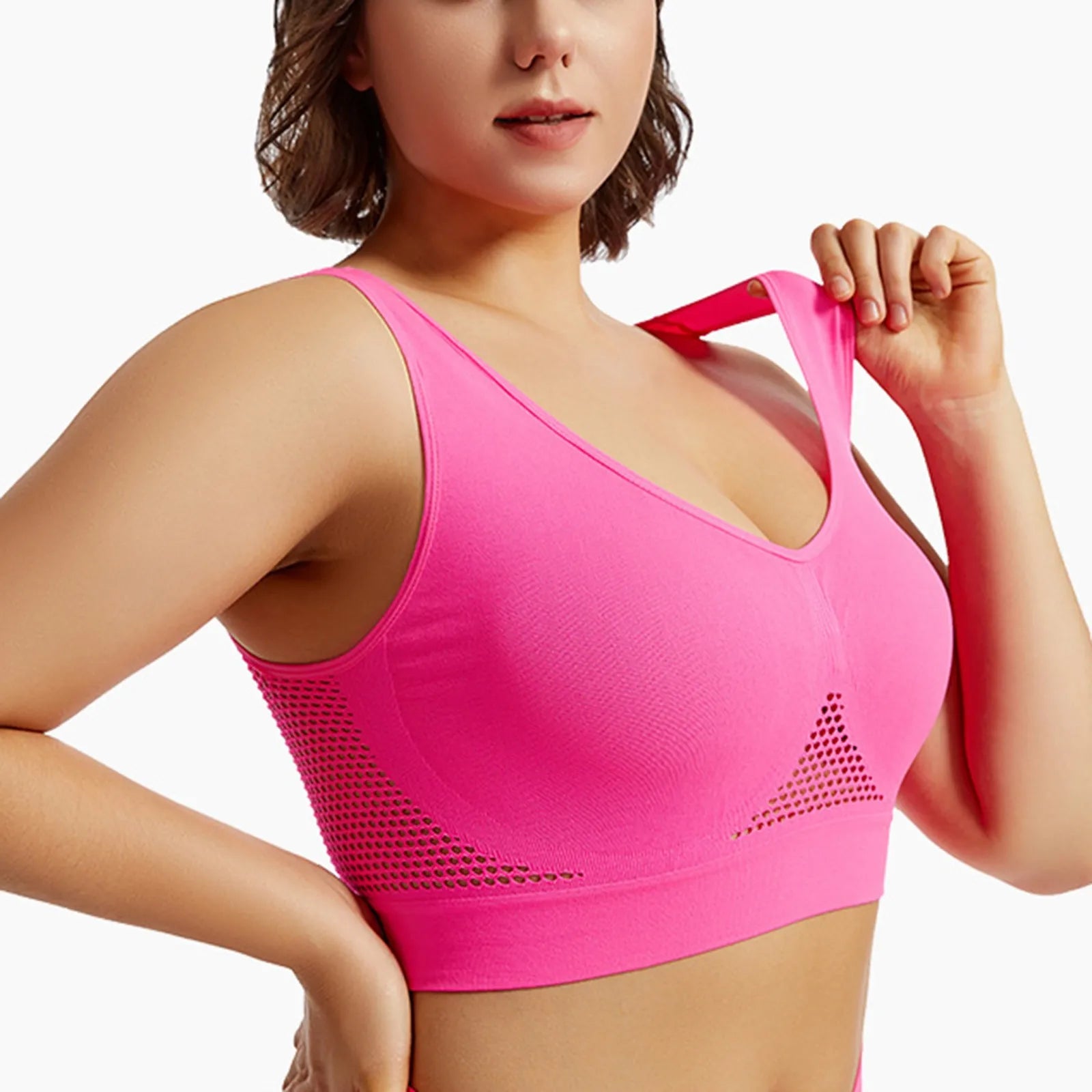Beautiful Back Sports Bra Shockproof Running Fitness Anti-sagging Upper Collection Soft Support.