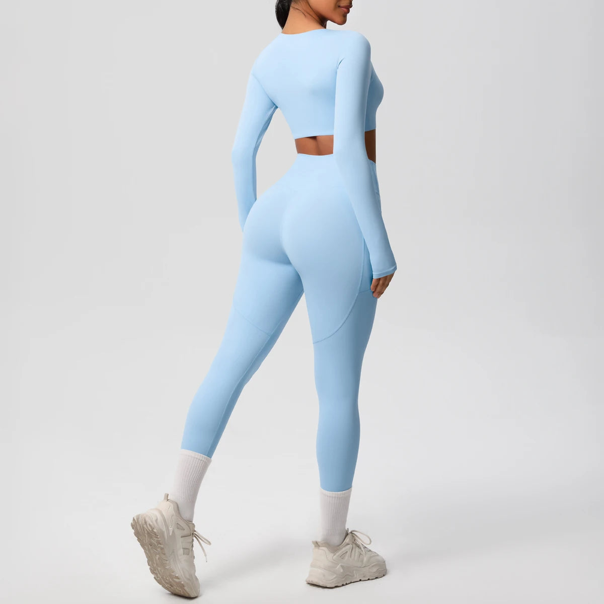 Athletnova 2PCS Yoga Set Women Gym Clothing Fitness