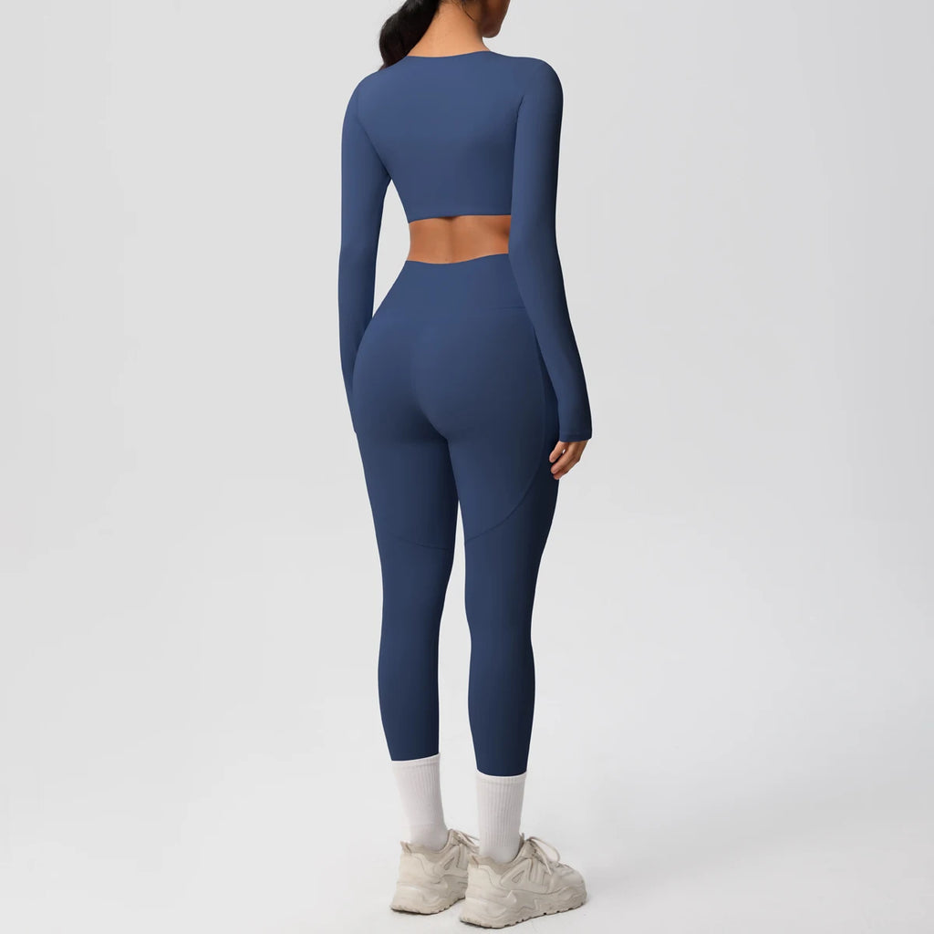 Athletnova 2PCS Yoga Set Women Gym Clothing Fitness